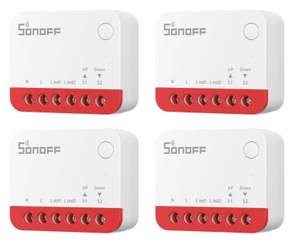 Inteligentny sterownik Sonoff Smart przełącznik rolet ZigBee MINI-ZBRBS (4pak)